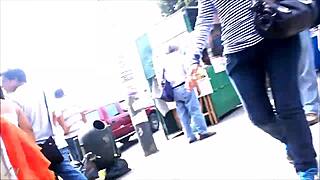 voyeur catches short chikitito in secret tease