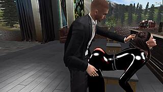 KONSTANTINA'S FACE GETS BLASTED IN PUBLIC ANAL CUMSHOTS!!