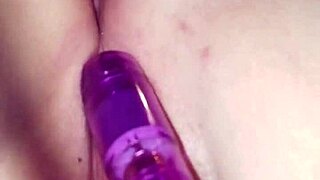 Crystal buzzes vibrator on wet pussy as Jamer rims her big ass eagerly