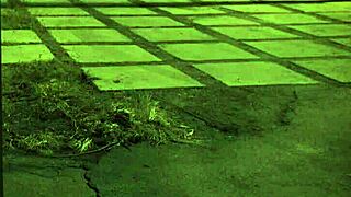 Stranded teen bound and roughly fucked outdoors?