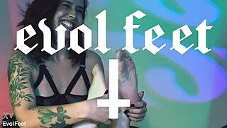 Latina Goddess Chokes You on Her Cute Feet in Femdom POV