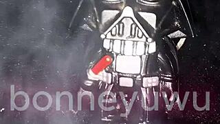 bonneyuwu leia cosplay masturbates with vader's huge dildo wow