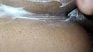 Young hubby watches mature Indian bhabhi take anal pounding