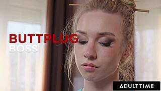 alice klay's tight asshole gets spread wide by big dick assistant then fucked to huge gape