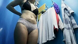 russian big boobs nipples exposed changing room hidden cam voyeur
