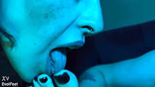 Latina Goddess Chokes You on Her Cute Feet in Femdom POV