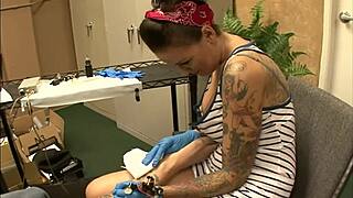 Emily Parker craves tattooed guys with big hard cocks for blowjobs