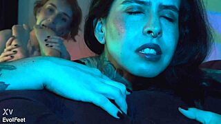 Latina Goddess Chokes You on Her Cute Feet in Femdom POV