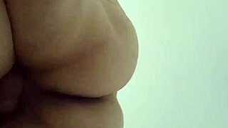 hot thick brazilian milf loves big cock deep in saggy tits pussy