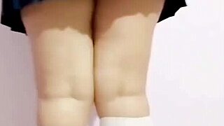 wtf tight mexican schoolgirl's virgin asshole rejects broomstick but loses it to real dick outdoors