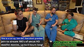 human guinea pigs endure nurse daddy's humiliating hospital exams backstage