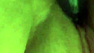 Watch this bbw squirt hard close-up on toy