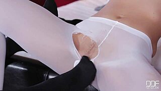 Ladies In Pantyhose Crave Each Other's Monster Cocks!