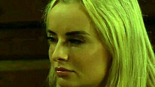 Busty lesbian slave whipped tits fingered hard!