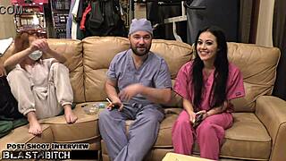 blaire celeste's mouth overflows with massive cum blast load