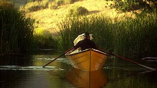 Cytherea’s shaved milf pussy gaped hard in canoe doggy and deepthroat