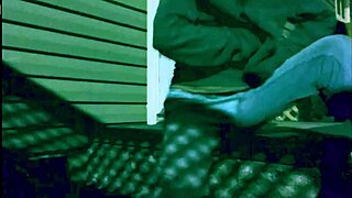 nighttime steps stretch shows off legs ass lattice shadows time lapse