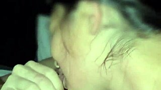 kissing wife with bull cum filled mouth