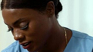 Horny masseuse Ana Foxxx fingers Eliza Ibarra's pussy in oil rubdown