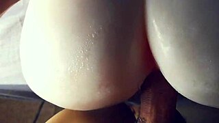 ever fucked a tight oiled ass doggystyle till gaping creampie