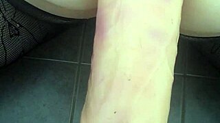 amateur dildo stretches gaping asshole wide toys anal play