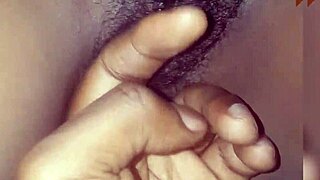 mmm fingering this dirty wet african pussy feels so naughty