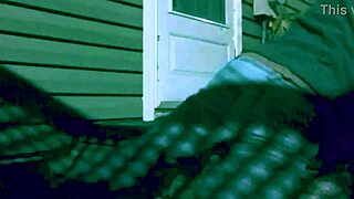 nighttime steps stretch shows off legs ass lattice shadows time lapse