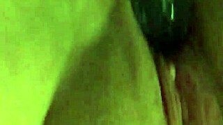 Watch this bbw squirt hard close-up on toy