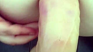 amateur dildo stretches gaping asshole wide toys anal play
