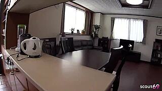 Curvy Japanese Teen Seduces Classmate Into Creampie Pounding