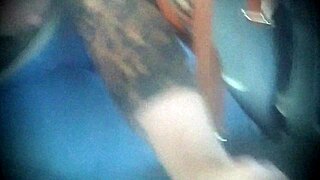 Bus blowjobs and boob flashes almost get us caught!