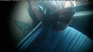 Bus blowjobs and boob flashes almost get us caught!