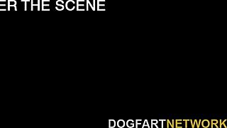 Aletta ocean bends for huge black cock anal pounding in laundromat interracial