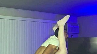 Black Stud Digs Monster Cock Deep Into Blonde's Guts Missionary
