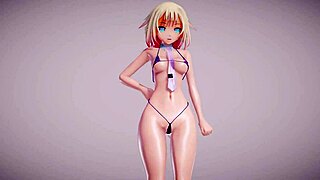 wanna see her micro bikini skirt ride that apple pie motion?
