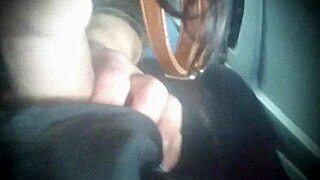 Bus blowjobs and boob flashes almost get us caught!