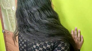 horny indian college girl sneaks to bedroom for boyfriend's big cock fun