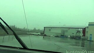 whoa teen babe fingers pussy in car toys out 😈🔥 public fun!!