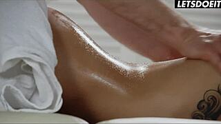 Erotic anal massage tempts teen liya silver into passion