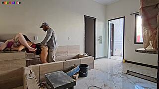 construction worker rips clothes fucking big tits patroas ass licking group threesome