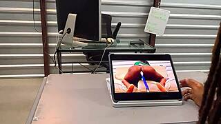 What if he caught you watching porn in class with that monster cock bulging?