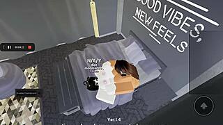 horny futa roblox babe pounds her bestie until she squirts