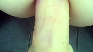 amateur dildo stretches gaping asshole wide toys anal play