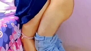 wtf tight mexican schoolgirl's virgin asshole rejects broomstick but loses it to real dick outdoors