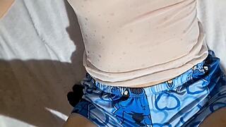 Papi Craves My Huge Natural Tits And Curvy Latina Body