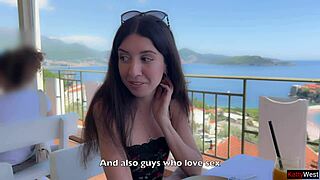 public agent grills then pounds skinny katty west hard outdoors