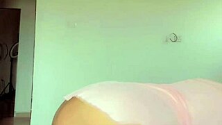 girl shakes her huge ass cheeks teasingly bending over for more