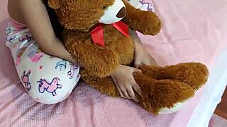 Stepsis tricked with ice cream by stepdad shoving cock down her throat?