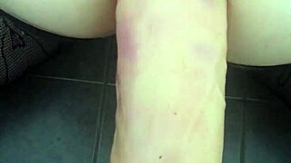 amateur dildo stretches gaping asshole wide toys anal play