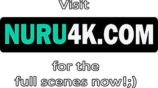 harley jade rides huge cock after nuru massage bathroom